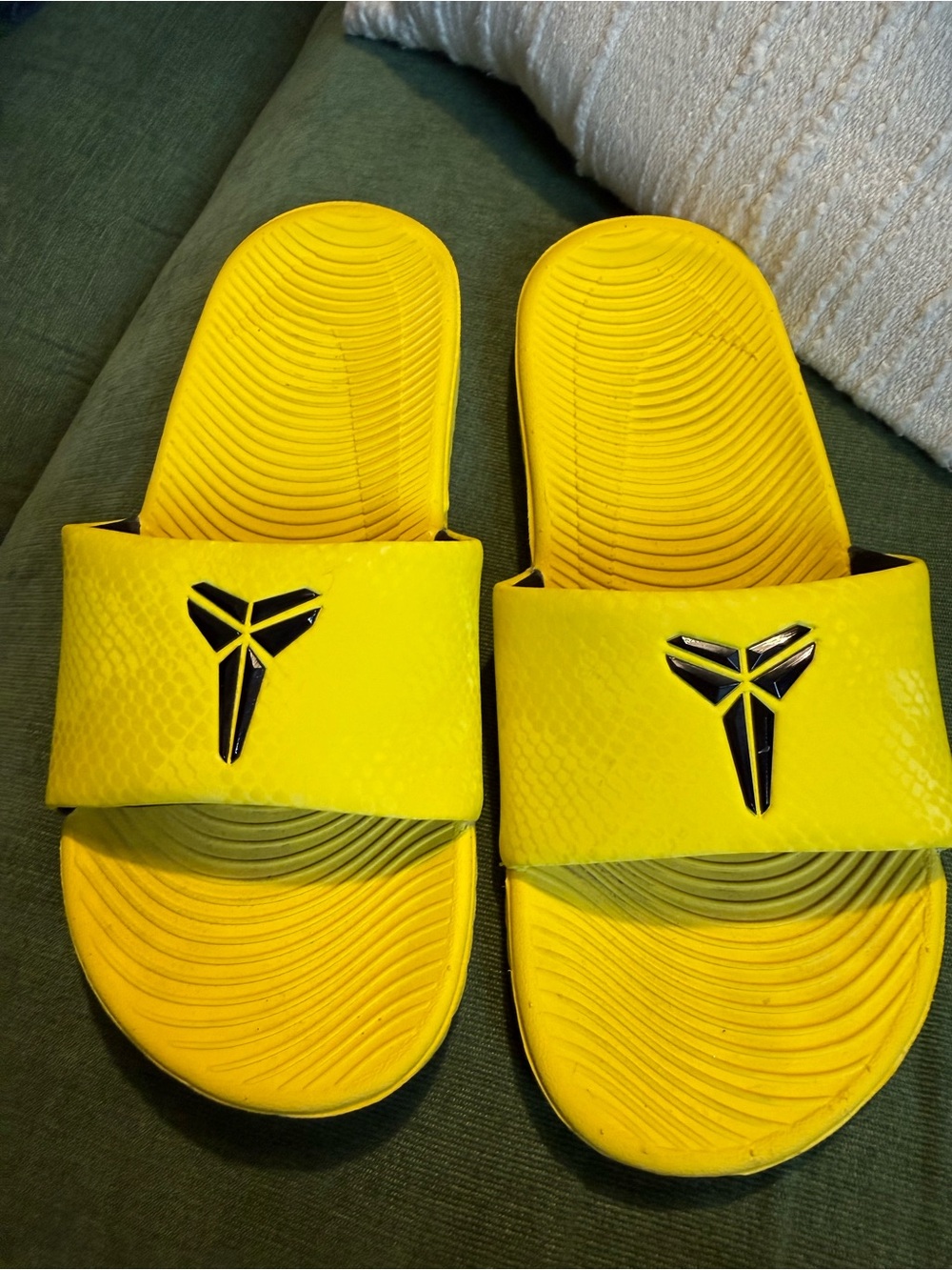 Kobe Bryant Yellow Slide Sandals